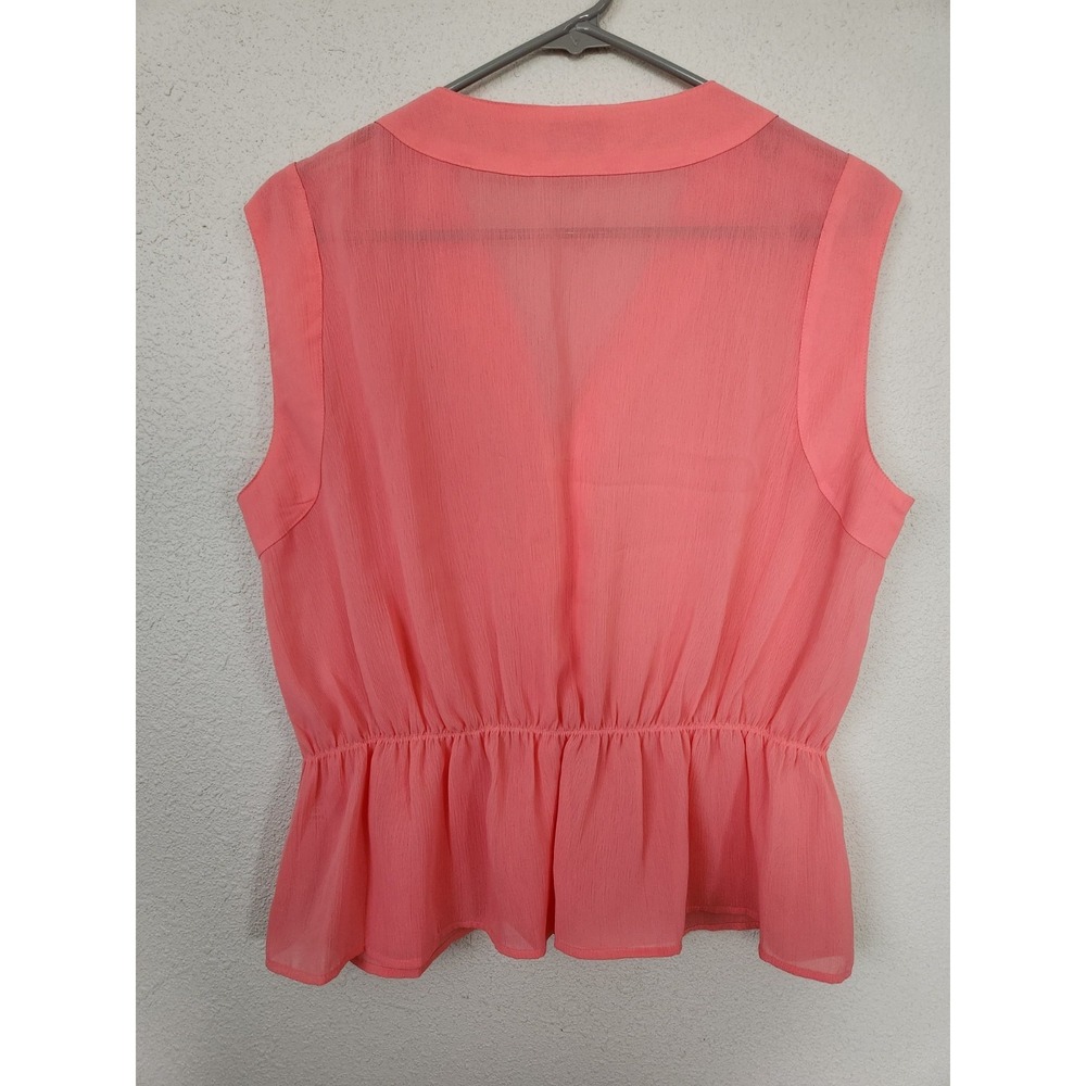 Vintage 90s‎ Victorias Secret Gold Label Sheer Pajama Top Coral Womens Small - Picture 6 of 8